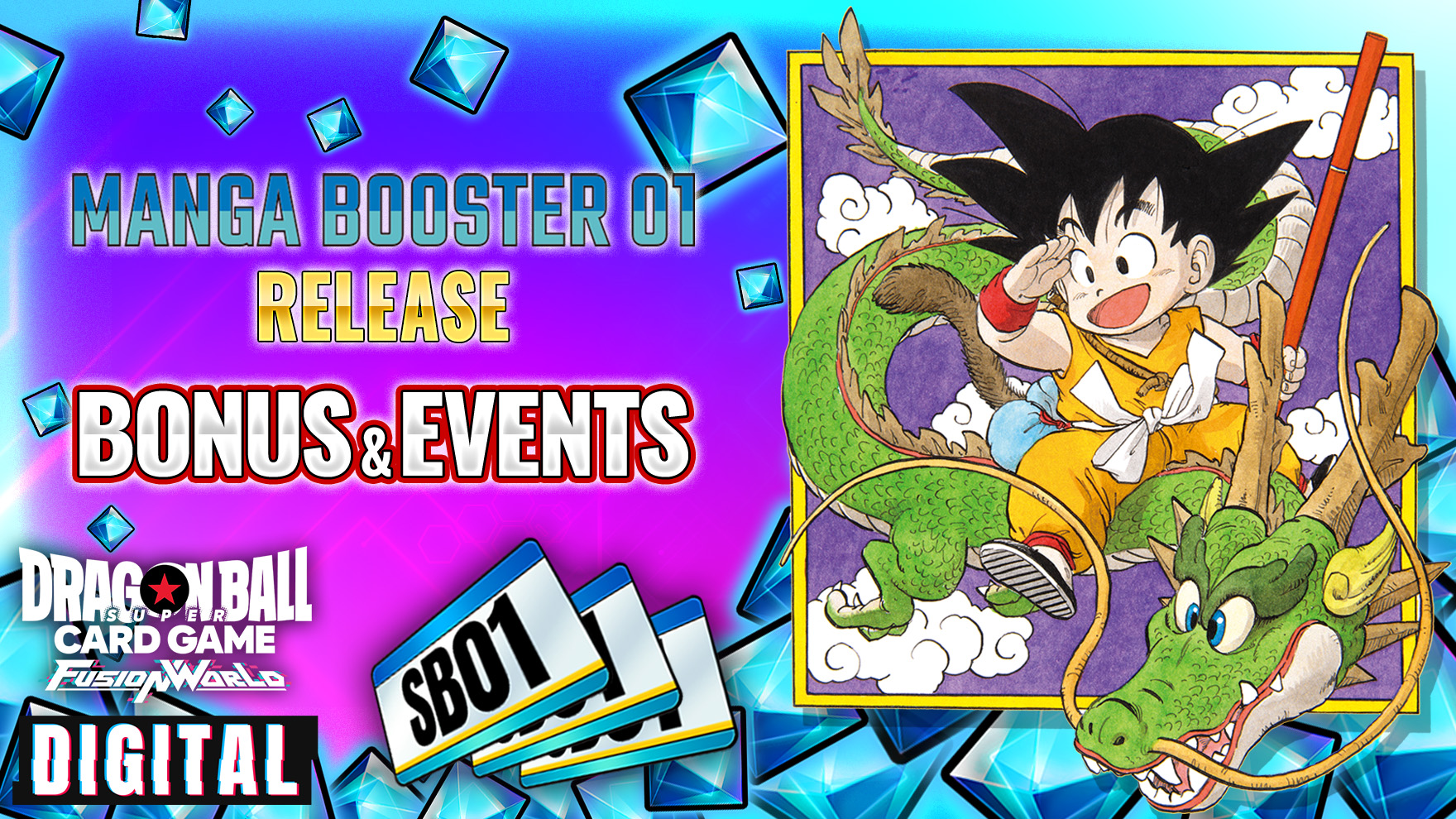 [DIGITAL ver.] NEW BOOSTER PACK MANGA BOOSTER 01 [SB01] Released!