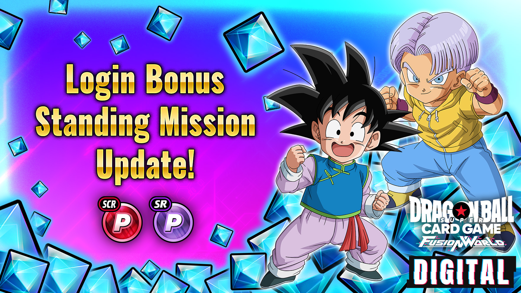 [DIGITAL ver.] [Advance Notice] Login Bonus / Standing Missions Update!