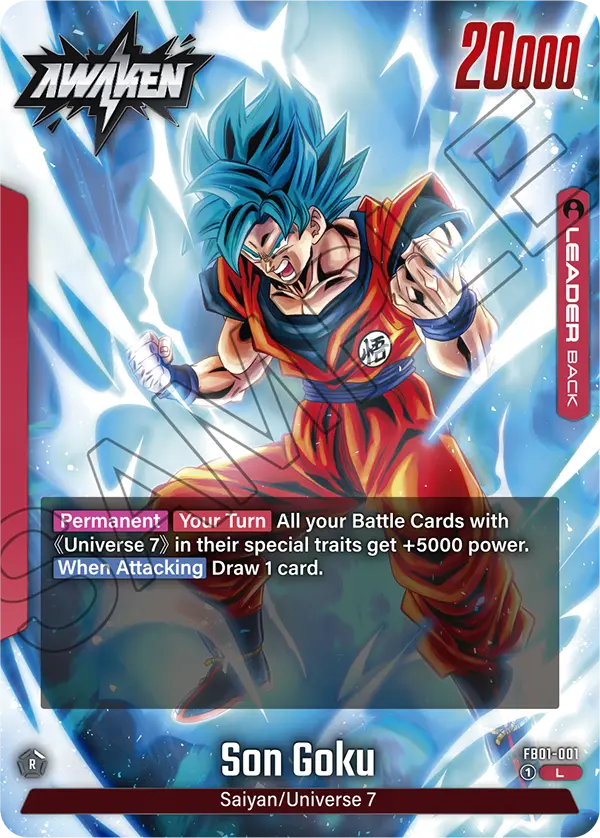 Son Goku FB01-001, dorso