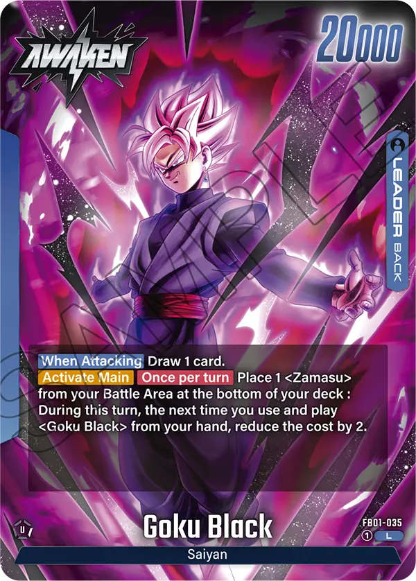 Goku Black FB01-035, dorso