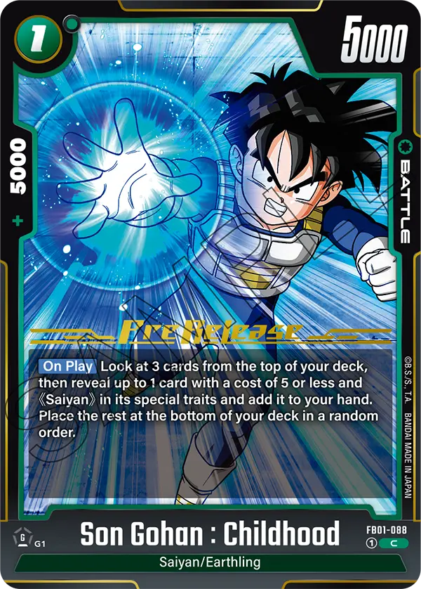FB01-088 Son Gohan : Childhood