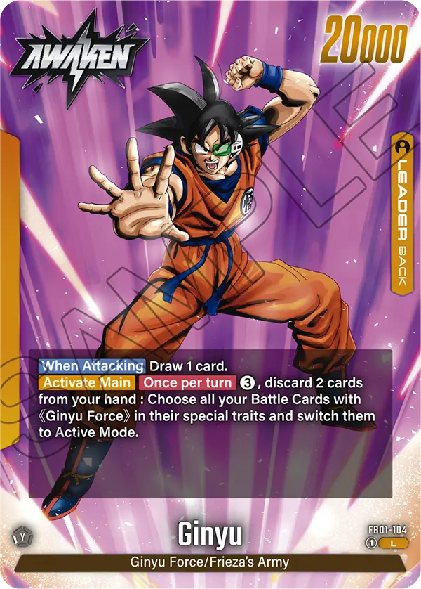 Ginyu FB01-104, dorso