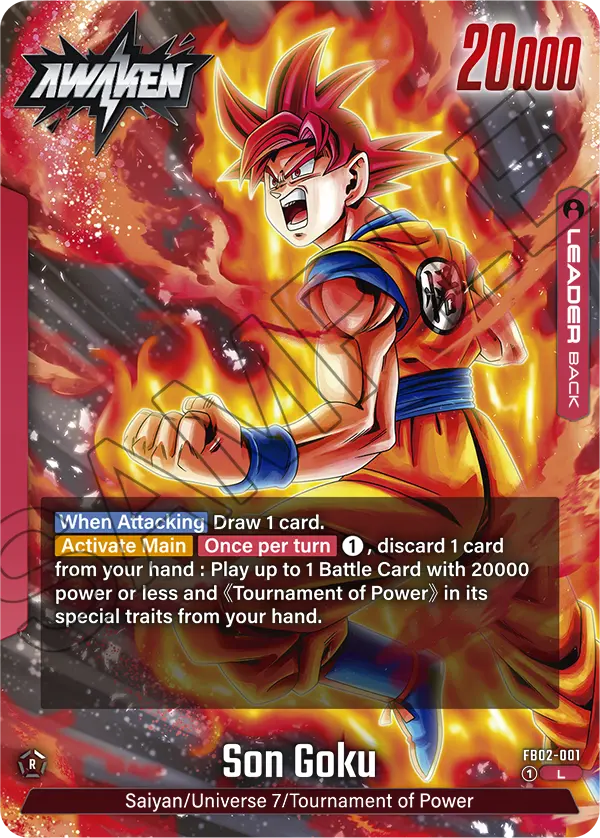 Son Goku FB02-001, dorso