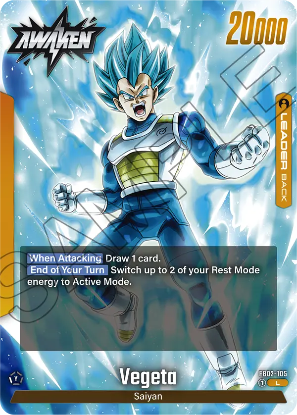 Vegeta FB02-105, dorso