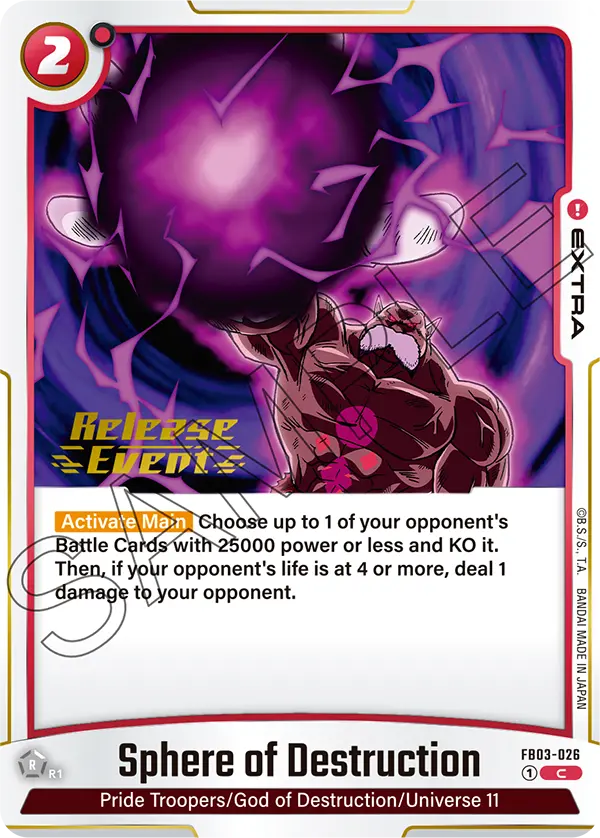 FB03-026 Sphere of Destruction