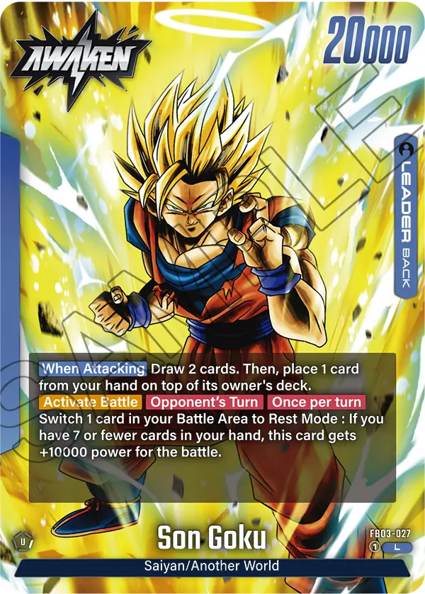 Son Goku FB03-027, dorso