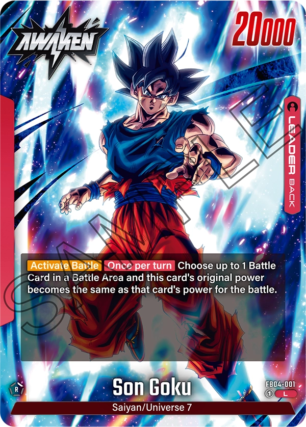 Son Goku FB04-001, dorso