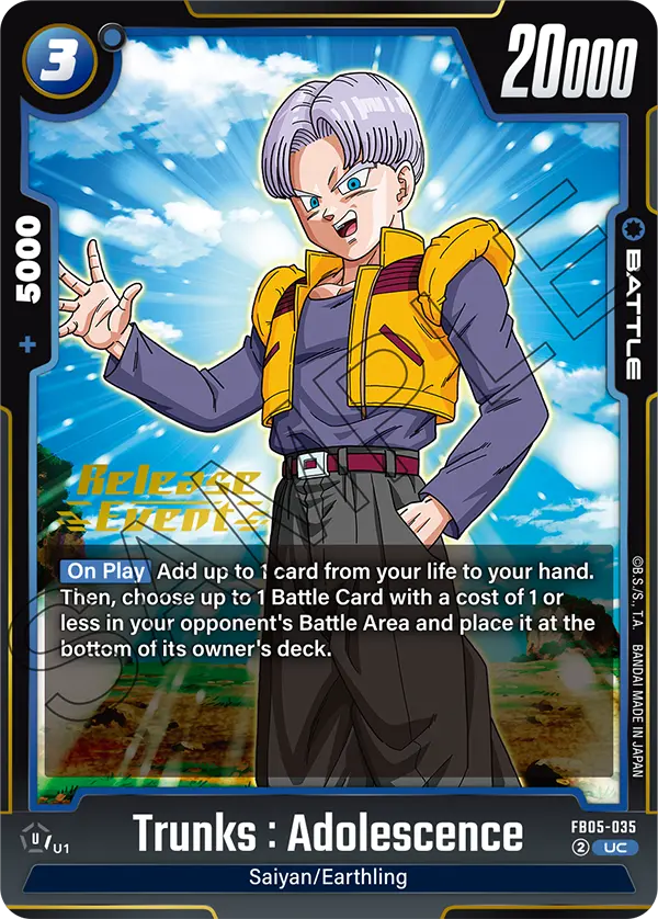 FB05-035 Trunks : Adolescence