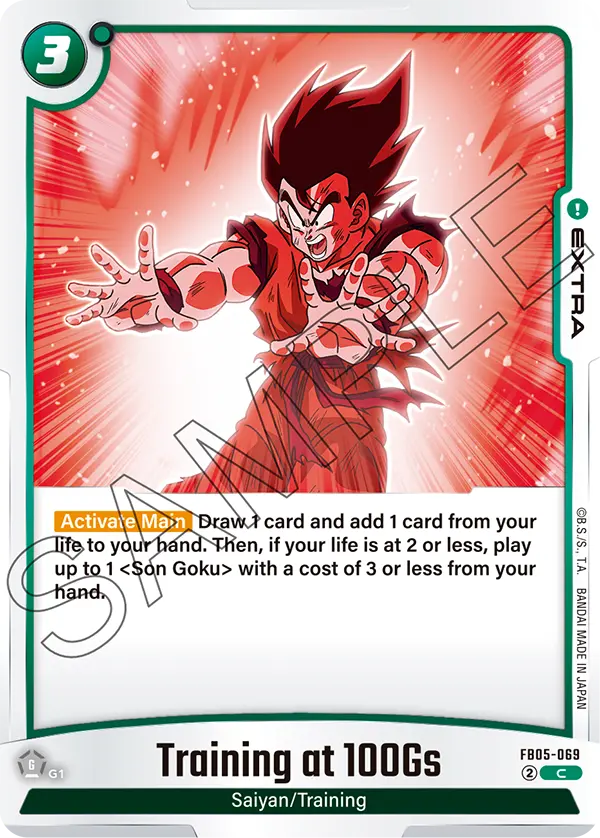 FB05-069 Training at 100Gs