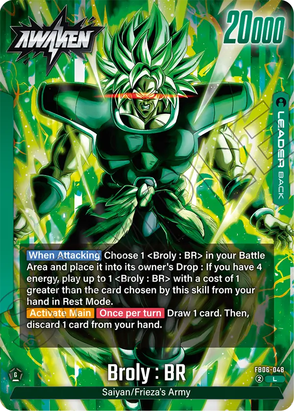 Broly : BR FB06-048, dorso