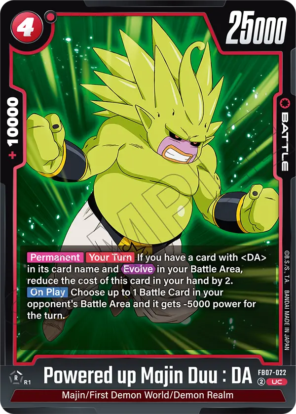 FB07-022 Powered up Majin Duu : DA