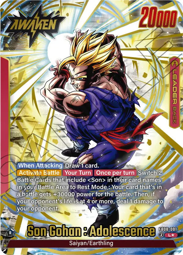 FB08-001 Son Gohan : Adolescence