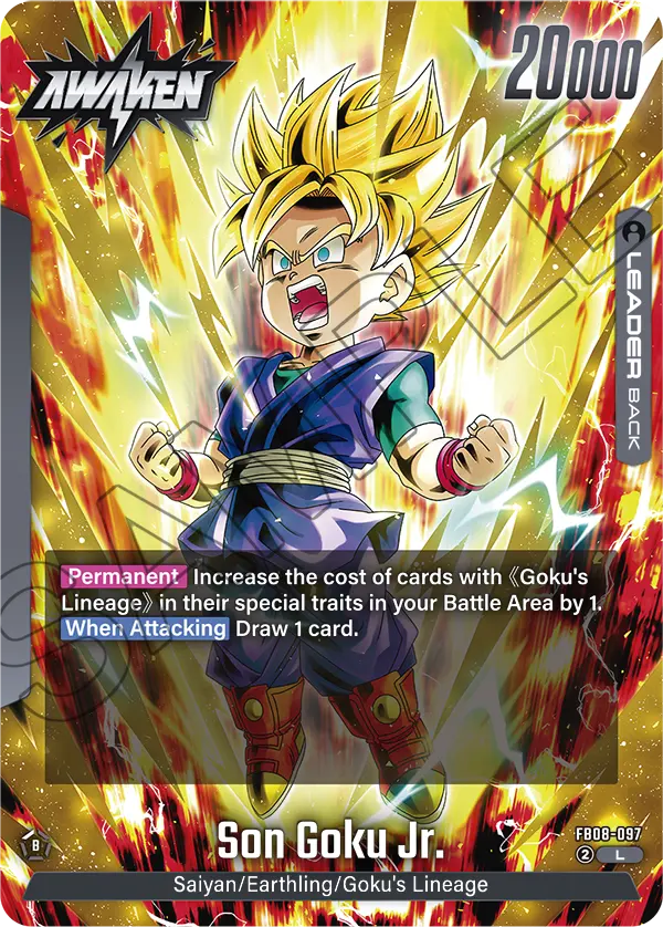 Son Goku Jr. FB08-097, dorso