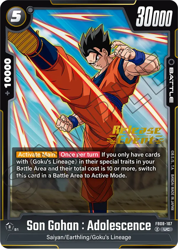 FB08-107 Son Gohan : Adolescence