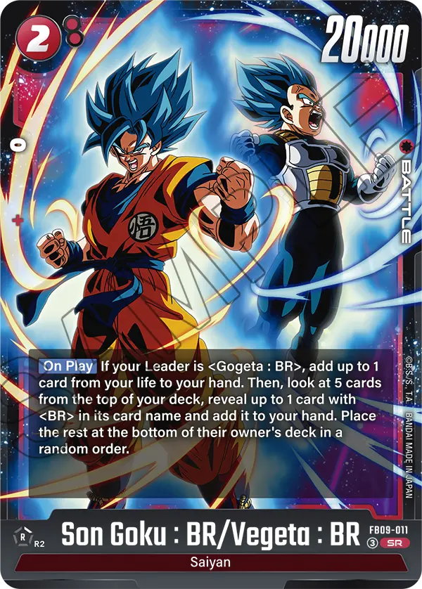 FB09-011 Son Goku : BR/Vegeta : BR