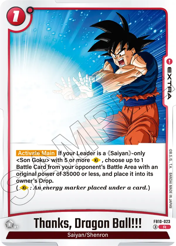 FB10-023 Thanks, Dragon Ball!!!