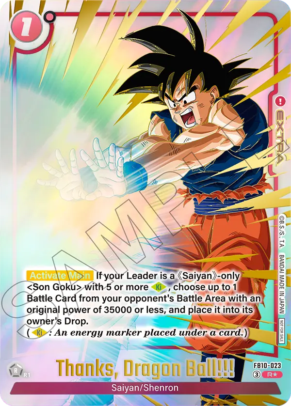FB10-023 Thanks, Dragon Ball!!!