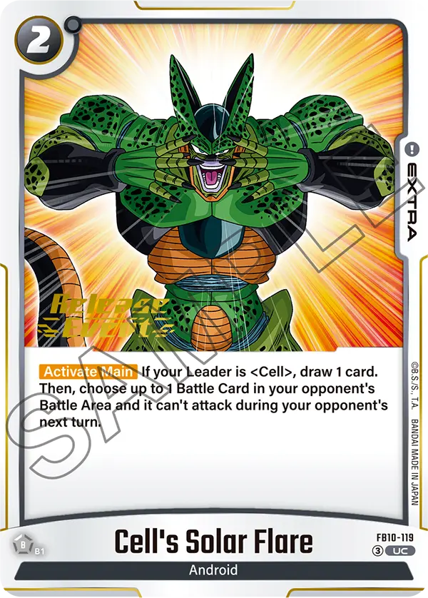 Cell's Solar Flare