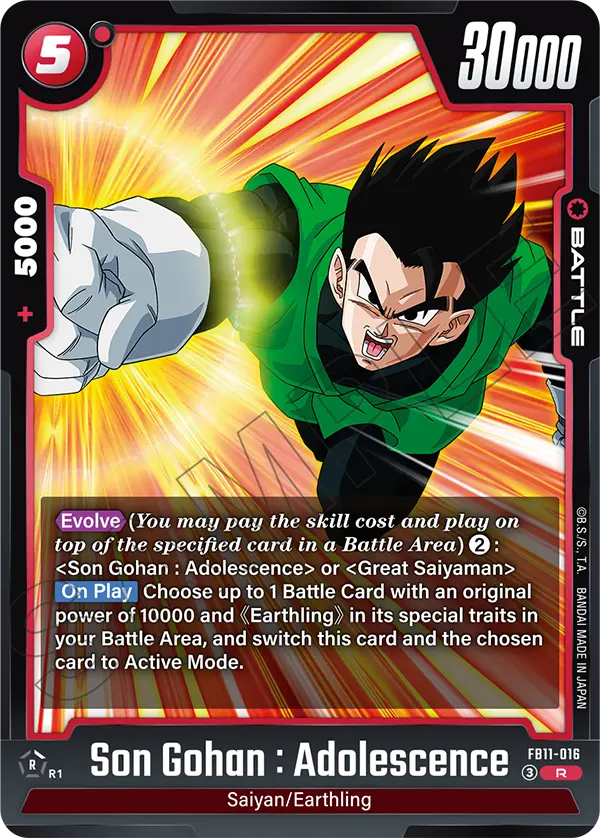 FB11-016 Son Gohan : Adolescence