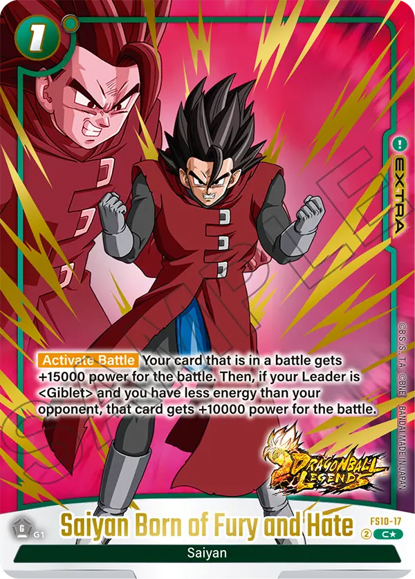 FS10-17 Saiyan Born of Fury and Hate