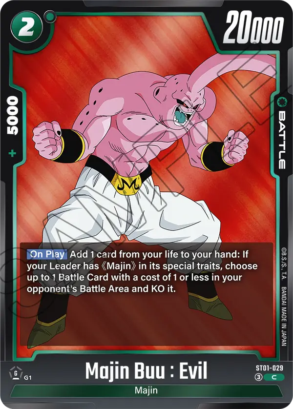 ST01-029 Majin Buu : Evil