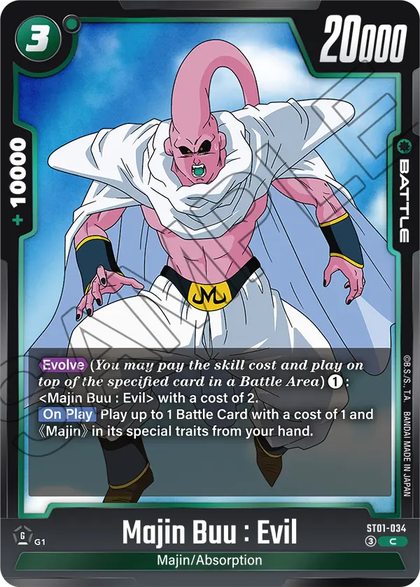 ST01-034 Majin Buu : Evil