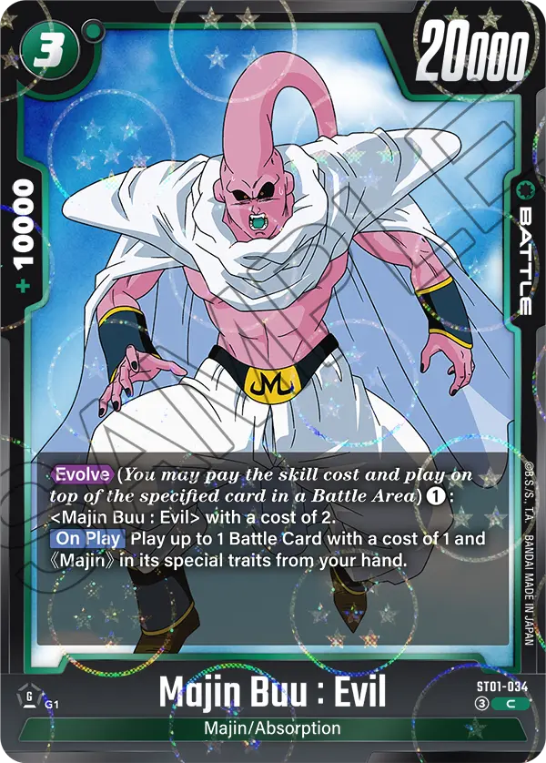 ST01-034 Majin Buu : Evil