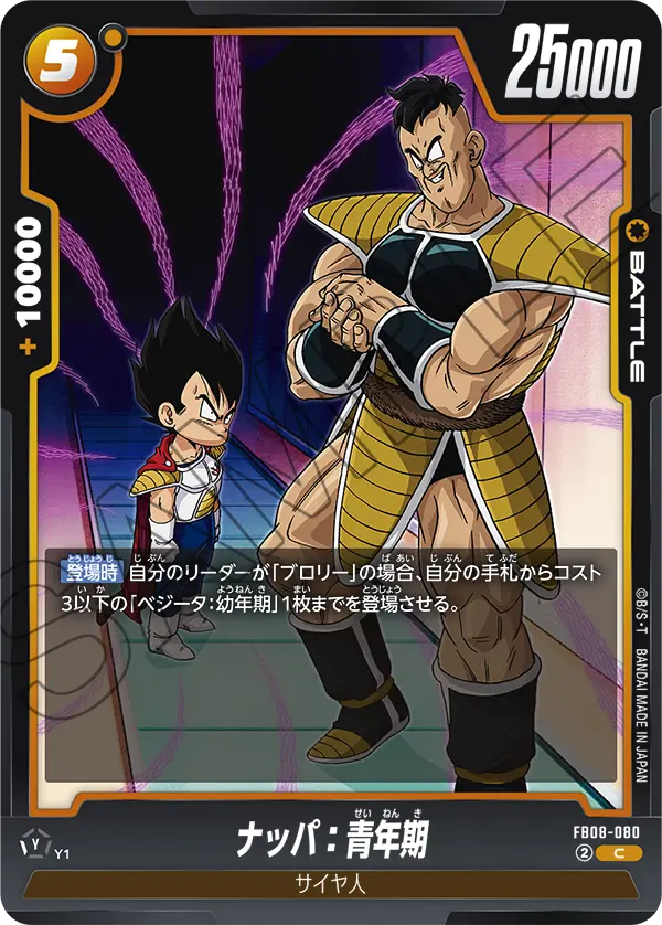 FB08-080 ナッパ：青年期