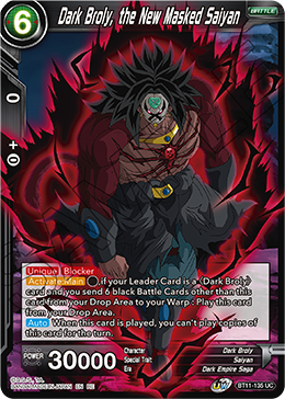 Dark Broly, the New Masked Saiyan