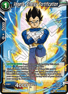 Vegeta, Energy Fortification