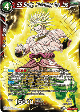 SS Broly, Finishing the Job