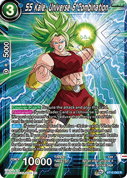 SS Kale, Universe 6 Combination