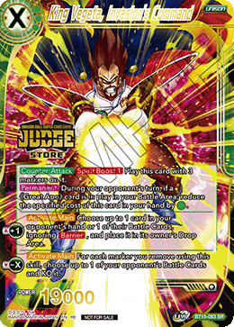 King Vegeta, Invasion's Command