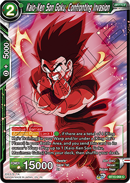 Kaio-Ken Son Goku, Confronting Invasion