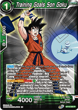 Training Goals Son Goku