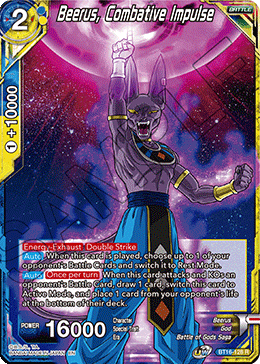 Beerus, Combative Impulse