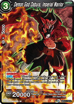 Demon God Dabura, Imperial Warrior