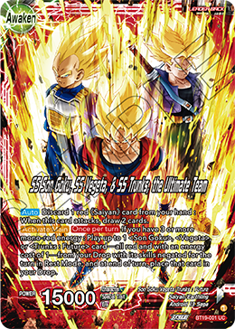 SS Son Goku, SS Vegeta, & SS Trunks, the Ultimate Team