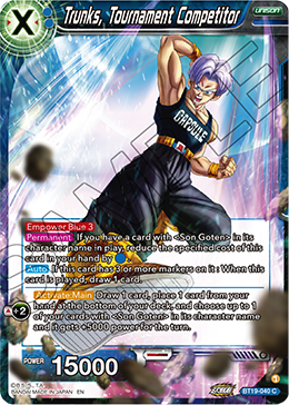 Trunks, Tournament Competitor