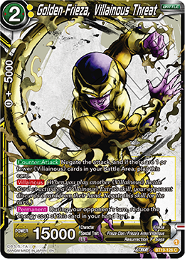 Golden Frieza, Villainous Threat