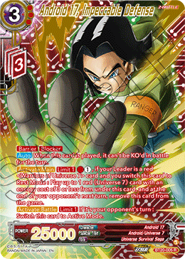 Android 17, Impeccable Defense