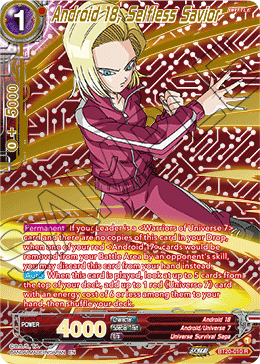 Android 18, Selfless Savior