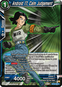 Android 17, Calm Judgement