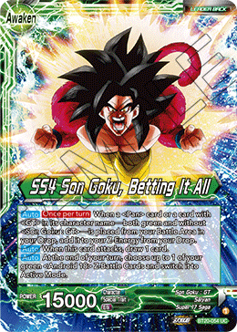 SS4 Son Goku, Betting It All