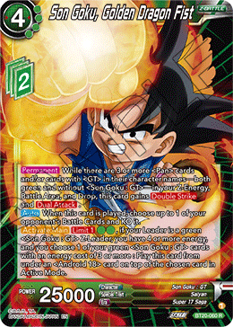 Son Goku, Golden Dragon Fist