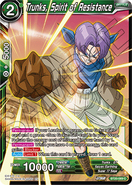 Trunks, Spirit of Resistance