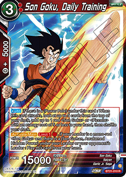 Son Goku, Daily Training