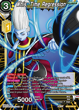 Whis, Time Regression