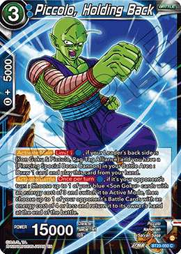 Piccolo, Holding Back