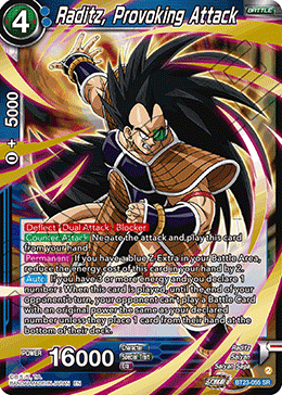 Raditz, Provoking Attack